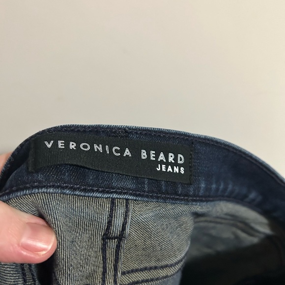 VERONICA BEARD Womens Jeans Carly “11 Kick Flare In Midnight Stretch Size 24 - Picture 8 of 8